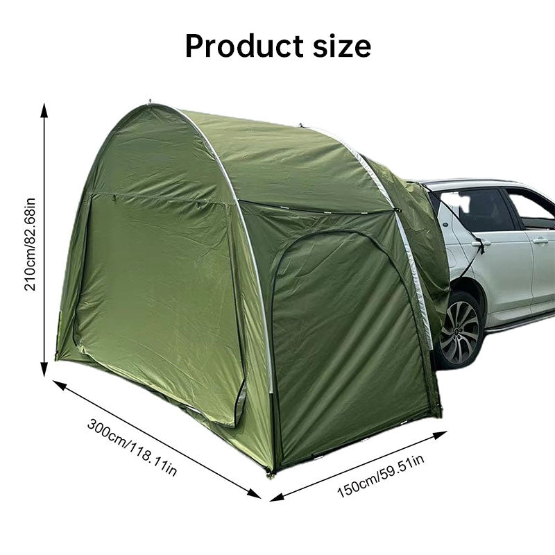 Outdoor Car Trunk Rear Tent with Canopy|車中泊&キャンプ用 リアテント 日除け・防水