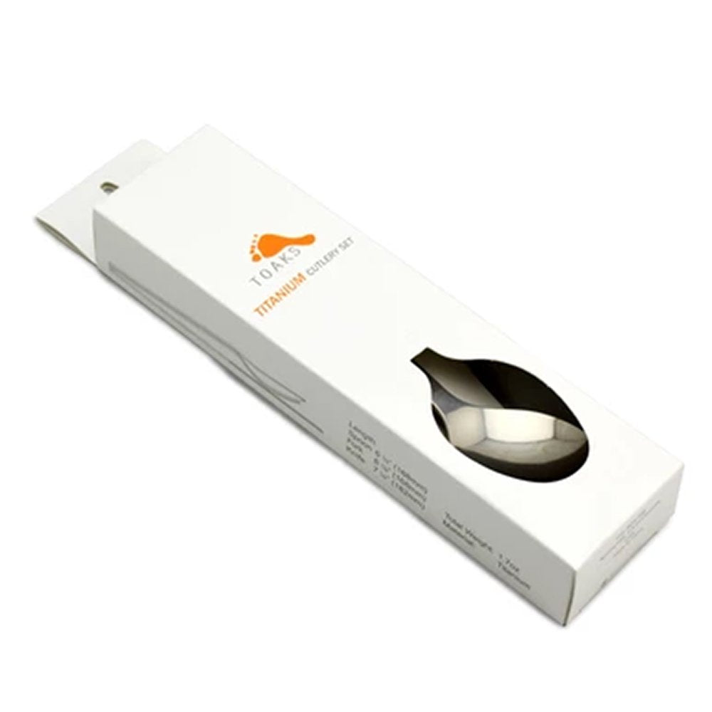 TOAKS Titanium Cutlery Set SLV-02 TOAKS Cutlery Set Spoon Fork Knife