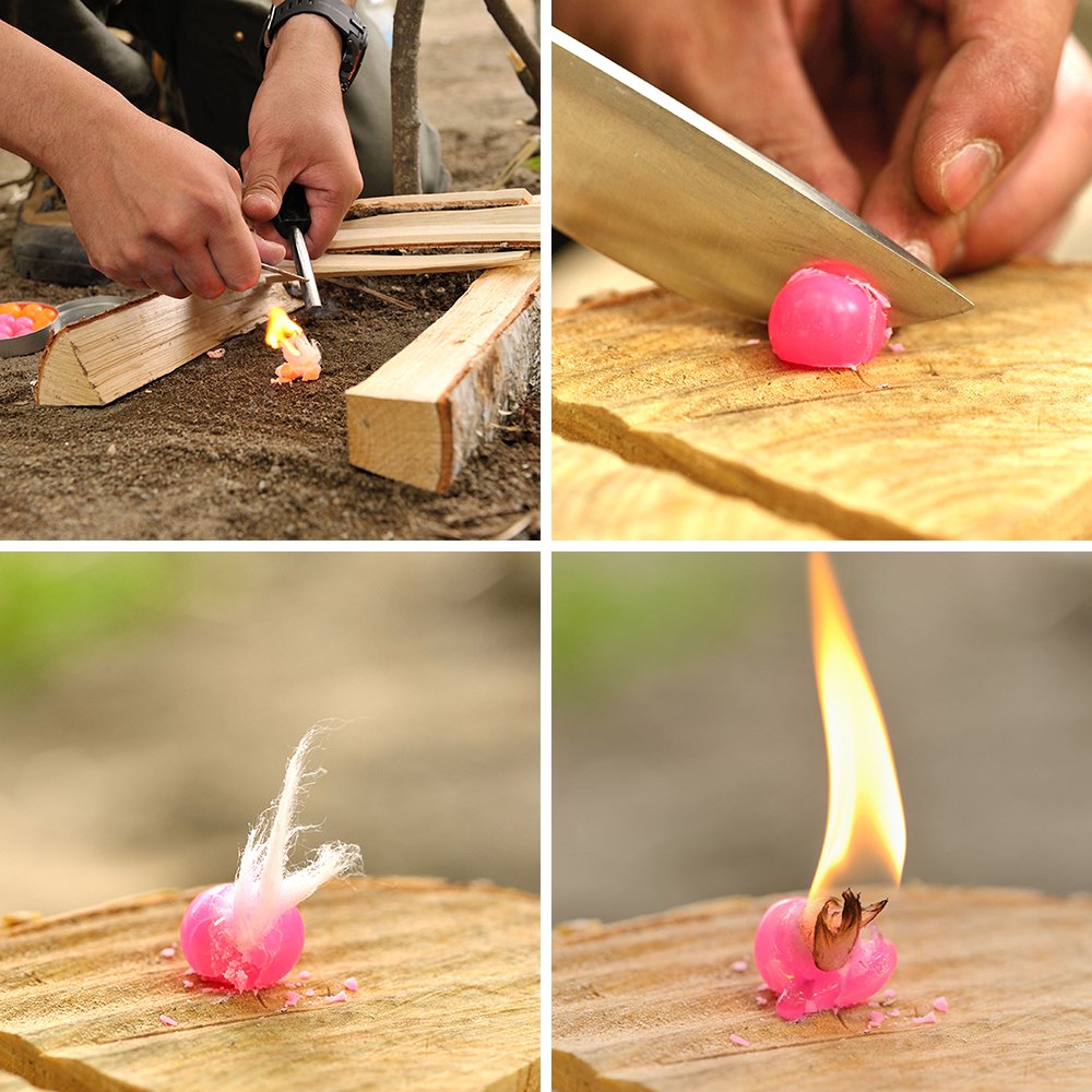 Bushcraft Fire Candy 20 pieces Fire starter Survival Camping BBQ Bush Craft Fire Candy