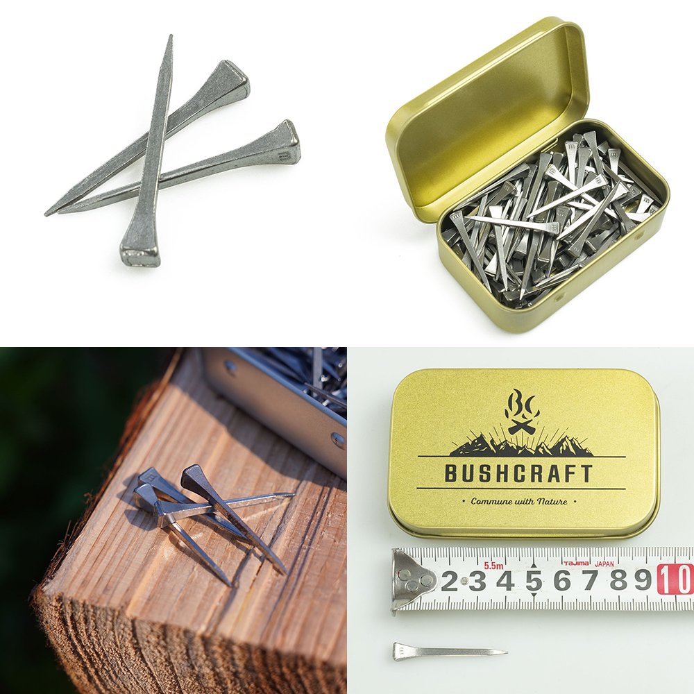 Bush Craft Bush Craft 營火煎鍋釘 100 顆 銀色
