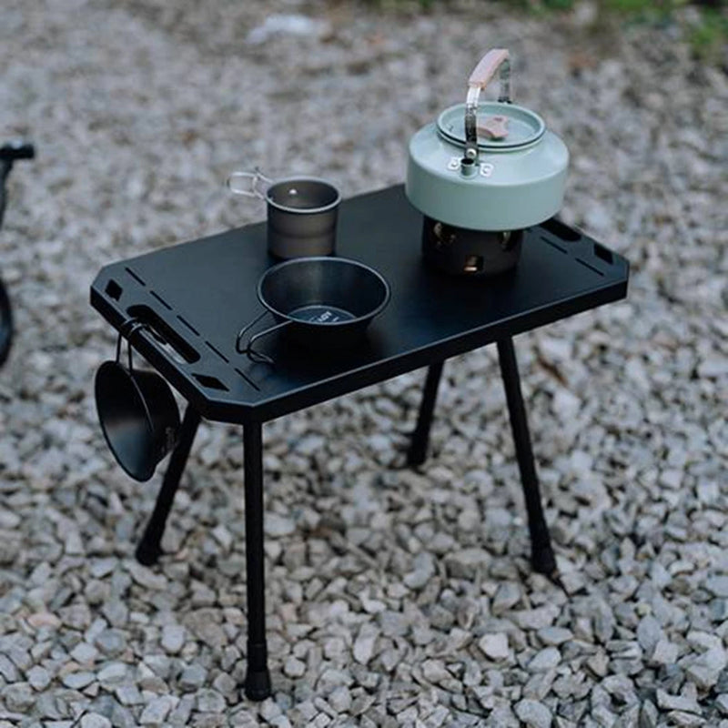 折りたたみ式キャンピングテーブル|高さ調整可能 アルミ合金製 軽量アウトドアテーブル