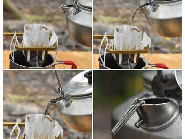 KALUGII カルギイ Driclip/ドリクリップ2nd-Tアルミケース付【純チタン製】コーヒードリップ 注ぎ口