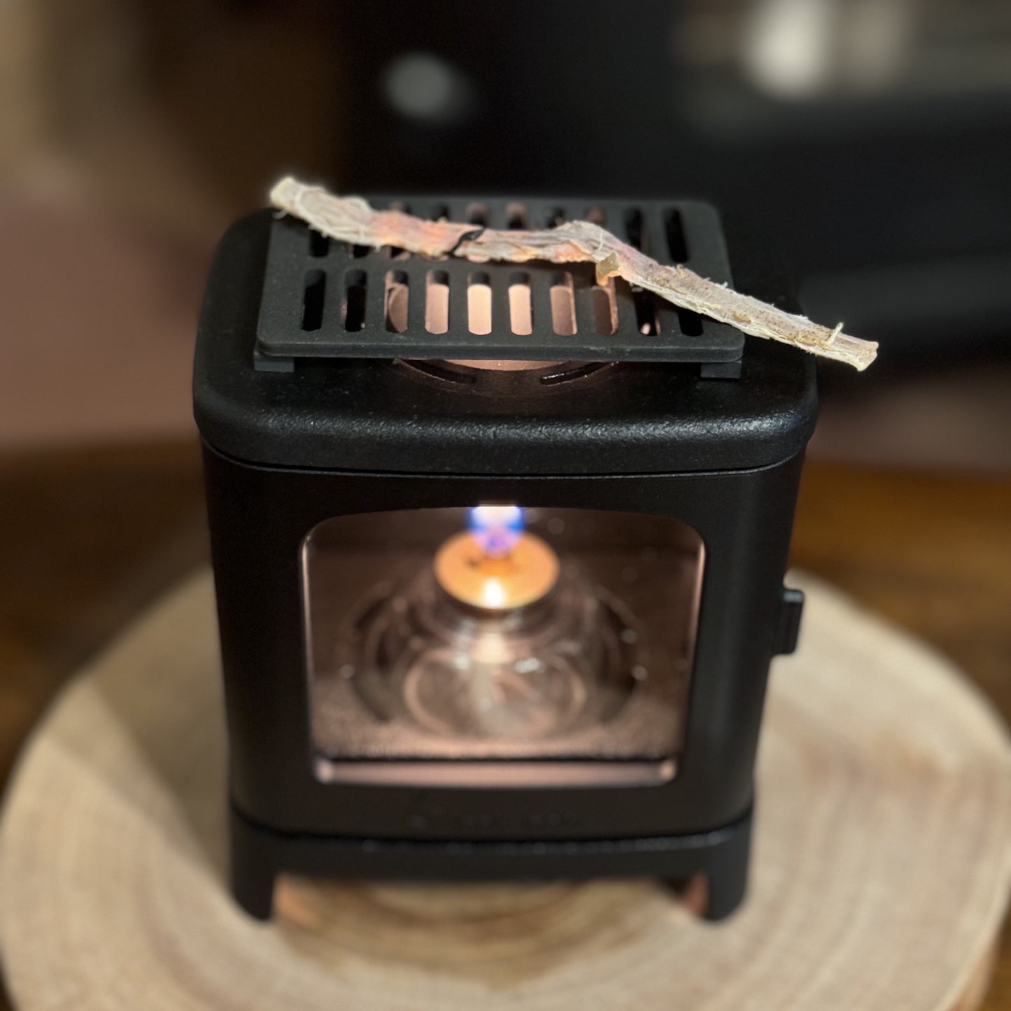 mokumoku ちいさなまきストーブランプ 専用ロストルセット 小さな薪ストーブ型キャンドルホルダー