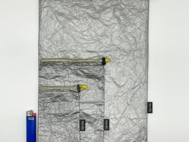 Ajito Fabrics アジトファブリクス kinchaku S size DCF0.51oz ブルー ブラック