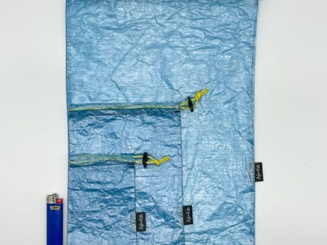 Ajito Fabrics アジトファブリクス kinchaku M size DCF0.51oz Blac ブラック ブルー