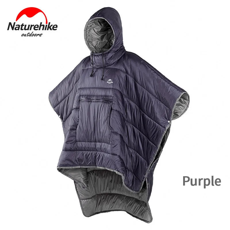 Naturehike レイジースリーピングバッグ|クロークスタイル・着る寝袋・防水アウトドアポンチョ