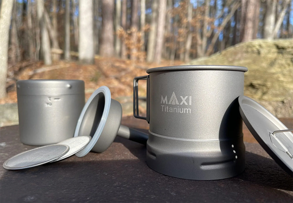 マキシ チタンコーヒーメーカー200ml グレード1チタン Maxi Titanium Coffee Maker 200ml MAXI-EC-200
