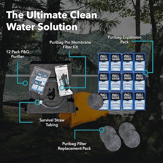 PURIBAG(プリバッグ) Puribag PRO Kit ポータブル浄水システム プロキット