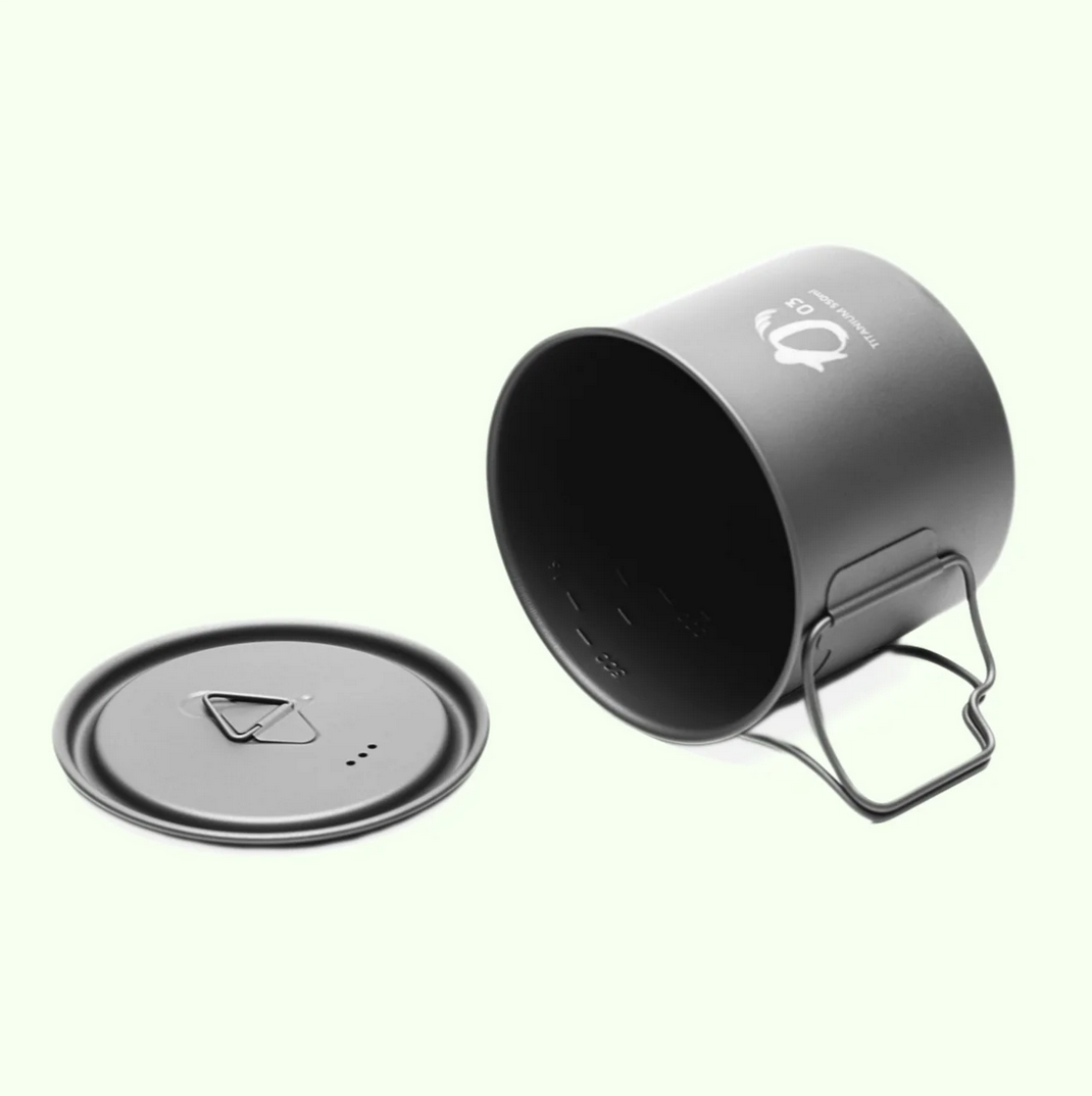 KA03 Titanium pot 550ml (with lid) Ultra-lightweight KPOT-550-C