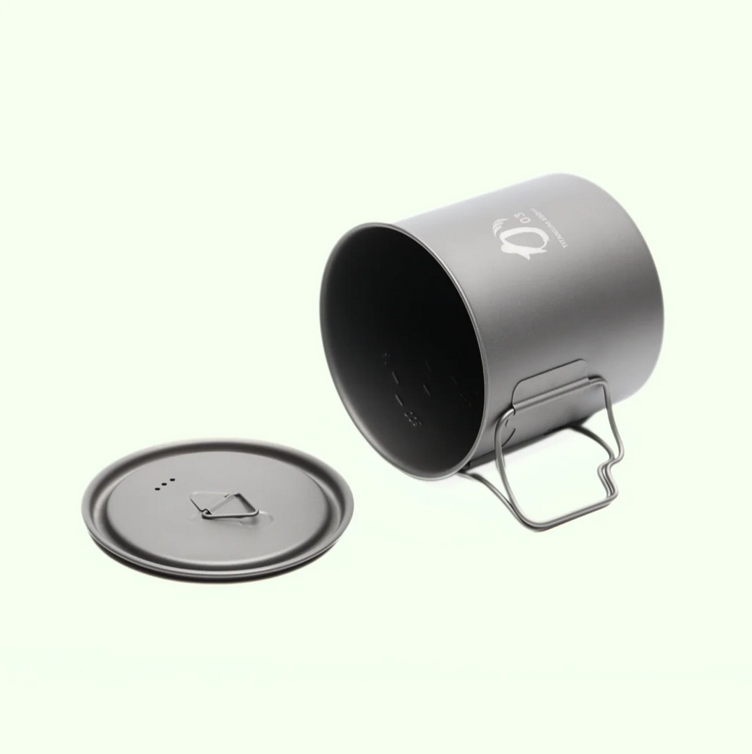 KA03 チタンポット 650ml(蓋付き) 超軽量 KPOT-650-C