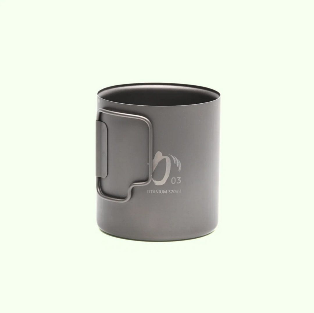 KA03 Titanium double mug 370ml Ultra-lightweight KCUP-370-D