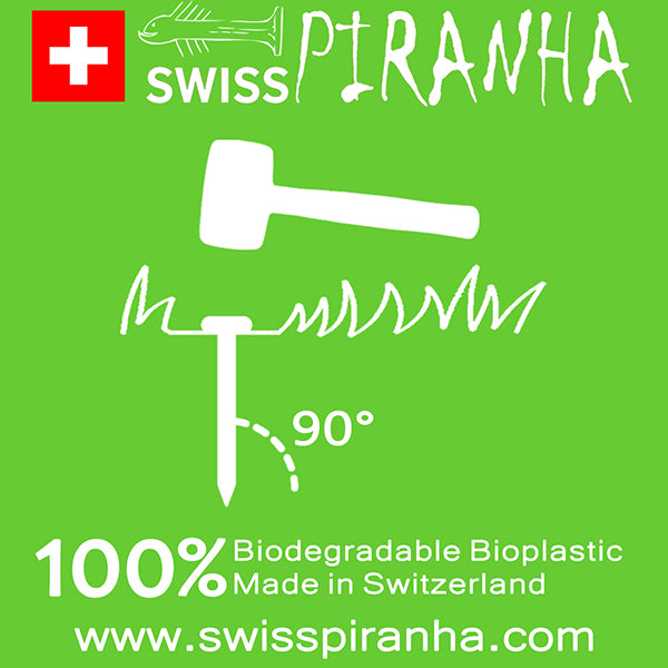 SwissPiranha(スイスピラニア)GreenShark(グリーンシャーク)GSシリーズ 植物由来バイオプラスチック 超軽量テントペグ