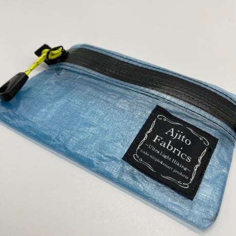 Ajito Fabrics アジトファブリクス DCFマルチケース小物入れ 0.51oz ブラック ブルー 0.8oz ホワイト