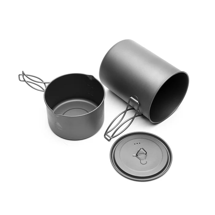 TOAKS(トークス) Titanium Freedom Cookset 2PC チタン フリーダム クックセット 2PC 1500mlポット&800mlポットセット CS-11