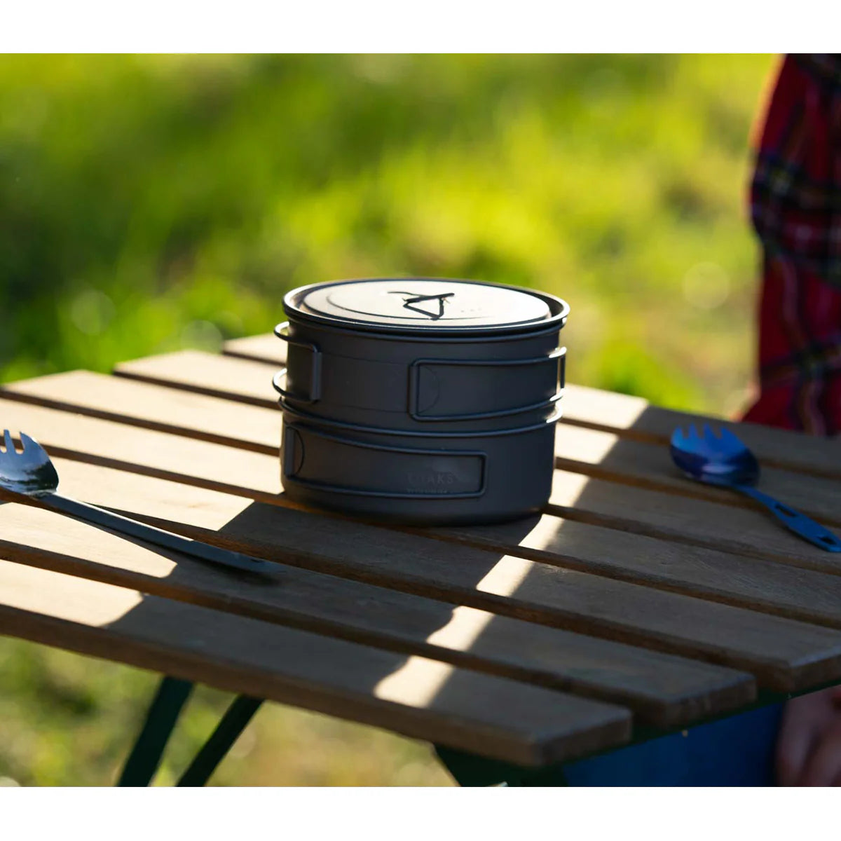 TOAKS(トークス) Titanium Compact Cookset 2PCS チタン コンパクト クックセット 2PCS 800mlポット&400mlフライパンセット CS-12