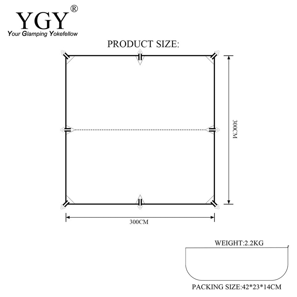 YGY TC 防水布 300-300 公分防水滌棉帳篷防水布吊床防水布