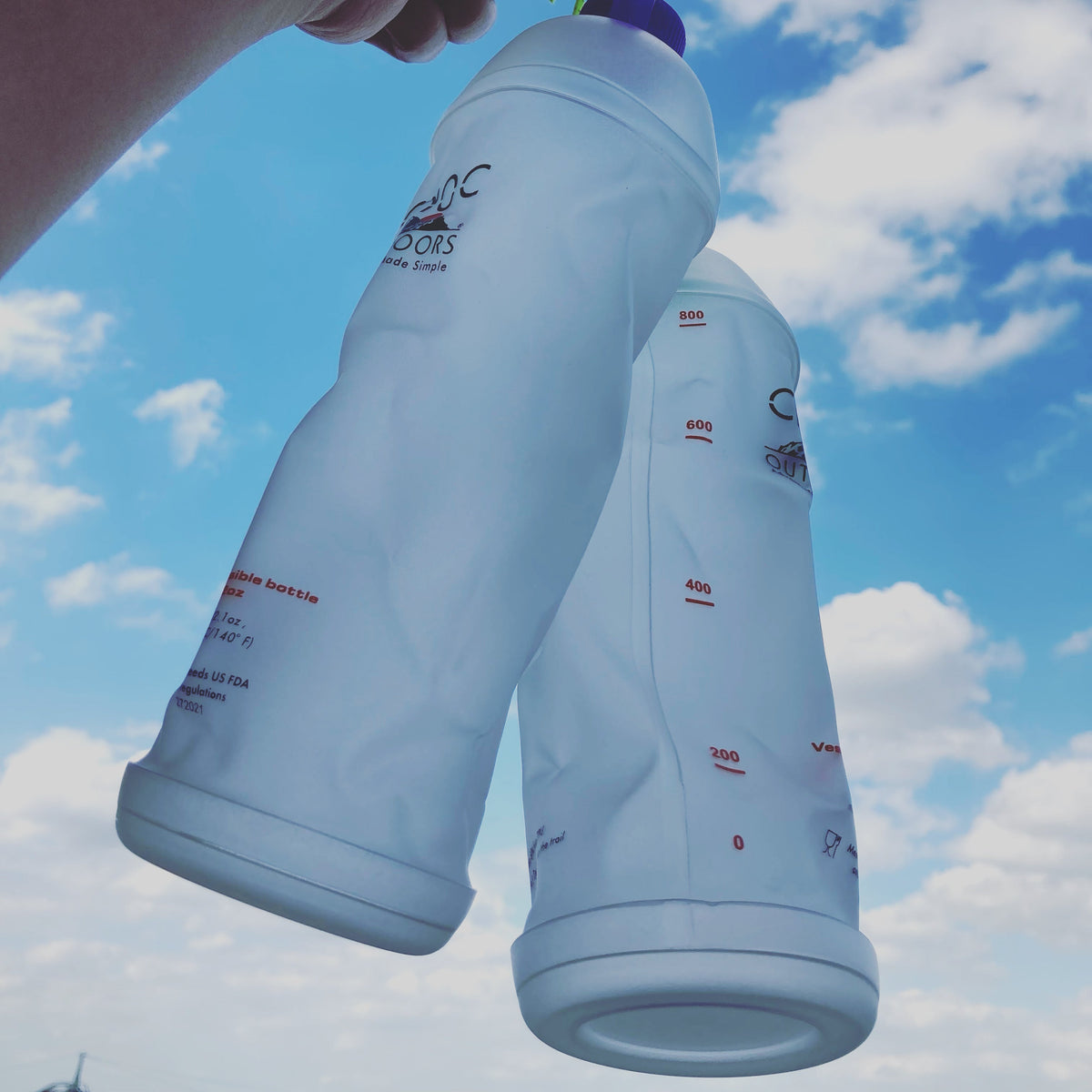 Foldable and lightweight water bottle