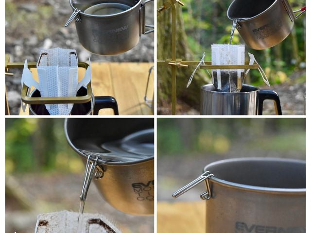 KALUGII カルギイ Driclip／ドリクリップ2nd-Tアルミケース付【純チタン製】コーヒードリップ 注ぎ口