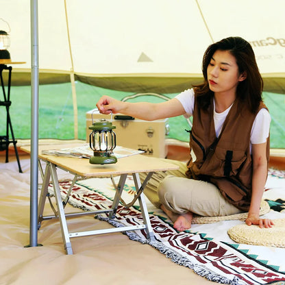 【KingCamp｜キングキャンプ】BAMBOO P8740｜竹製キャンプテーブル 87×40cm 高さ3段階調整（36/50/60cm）