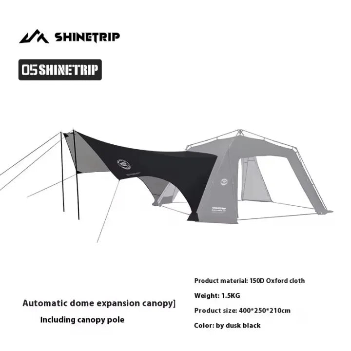 山趣（やましゅみ）／SHINE TRIP Outdoors（シャイン・トリップ アウトドアーズ）#05 オートドームキャノピー｜自動展開式キャノピーシェルター