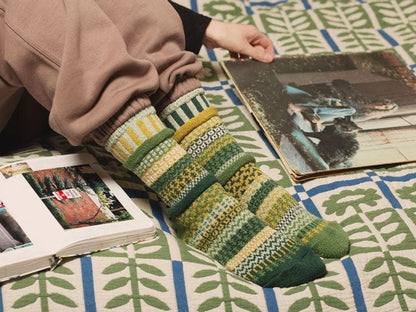 Solmate Socks ソルメイトソックス クルーソックス フィドルヘッド