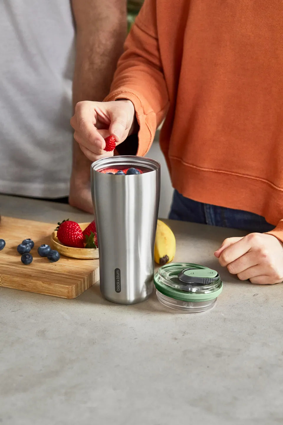 Black+Blum（ブラックブルム） 保温保冷トラベルタンブラー 600ml ステンレスボトル Ocean / Olive