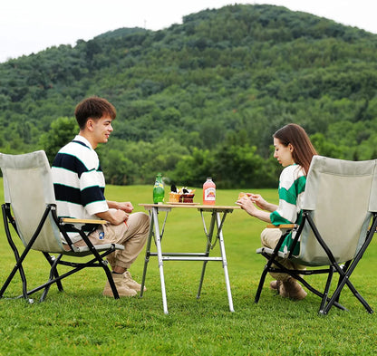 【KingCamp｜キングキャンプ】BAMBOO P8740｜竹製キャンプテーブル 87×40cm 高さ3段階調整（36/50/60cm）