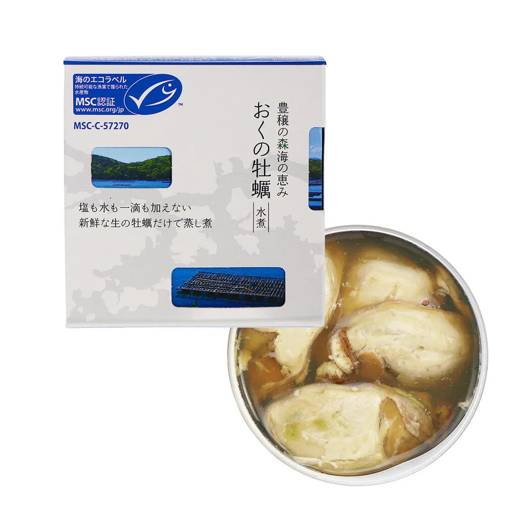 千葉産直サービス おくの牡蠣 岡山県邑久町産 牡蠣蒸し煮缶 150g 無添加牡蠣缶