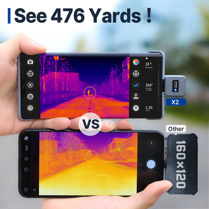 【超小型赤外線スコープ】Thermal Master X2｜iOS & Android対応｜15倍ズーム・高感度ナイトビジョン・50Hz表示・ハンティング/捜索向け高性能モデル