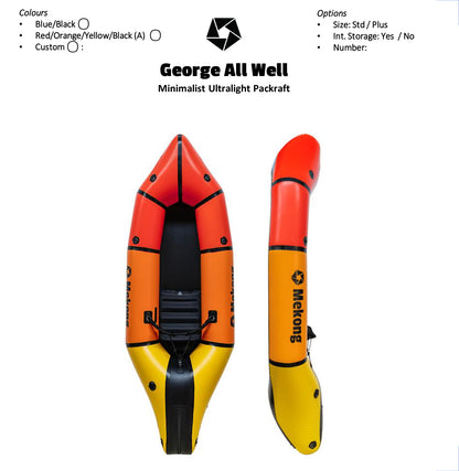 MEKONG（メコン）George All Well（ジョージ オール ウェル）パックラフト 超軽量インフレータブルボート