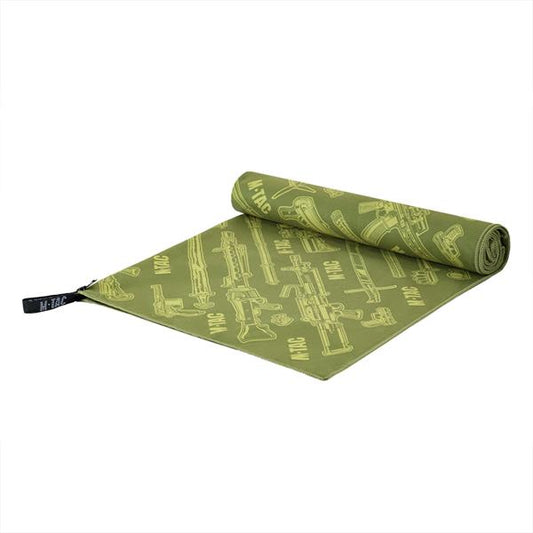 M-TAC（エムタック） Microfiber Towel Weapon 150×75 Green マイクロファイバータオル（10558001）