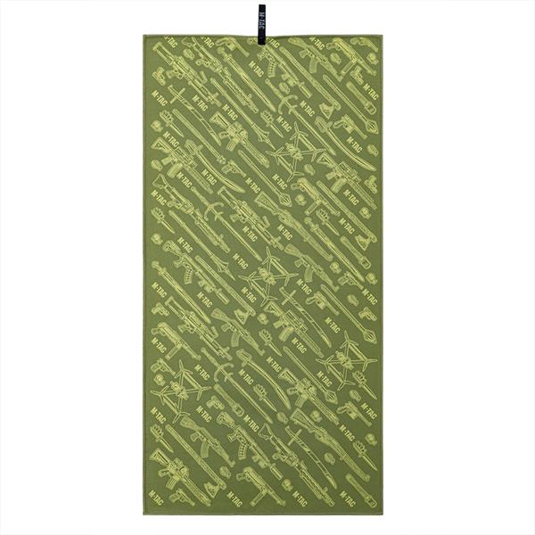 M-TAC（エムタック） Microfiber Towel Weapon 80×40 Green マイクロファイバータオル（10558101）