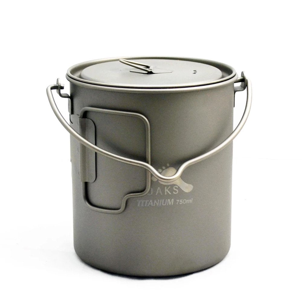 TOAKS トークス Titanium Pot 750ml with Bail Handle チタニウム ポット ベイルハンドル付 アウトドア食器 カトラリー