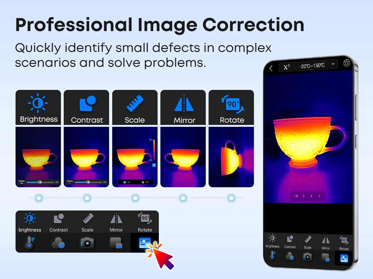 Thermal Master（サーマルマスター） P4 AI Dual-Lens Thermal Camera サーモグラフィーカメラ Android専用（P4）