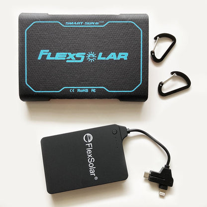 Flex Solar Pocket Power Set Ultra-lightweight solar panel Can charge smartphones and cameras Flex Solar Pocket Power Set