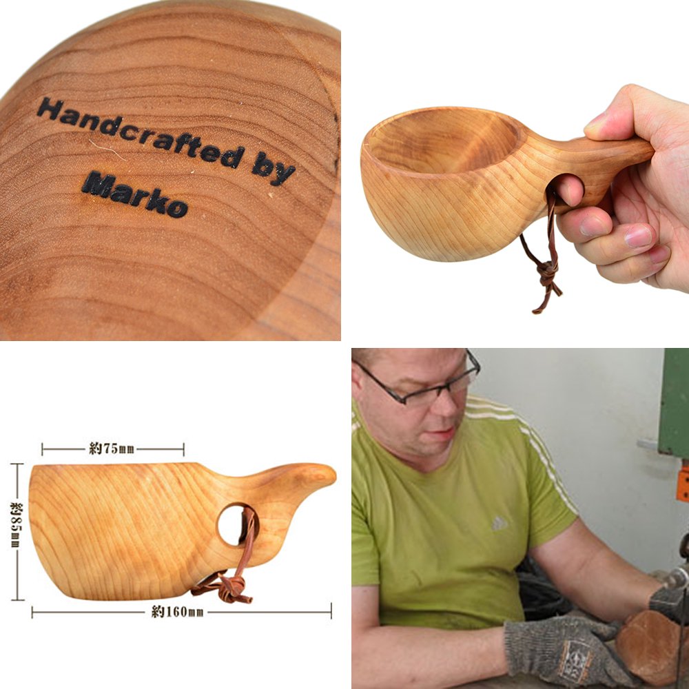 Pahkataide Kuksa - Solid birch bark - Handmade by kuksa