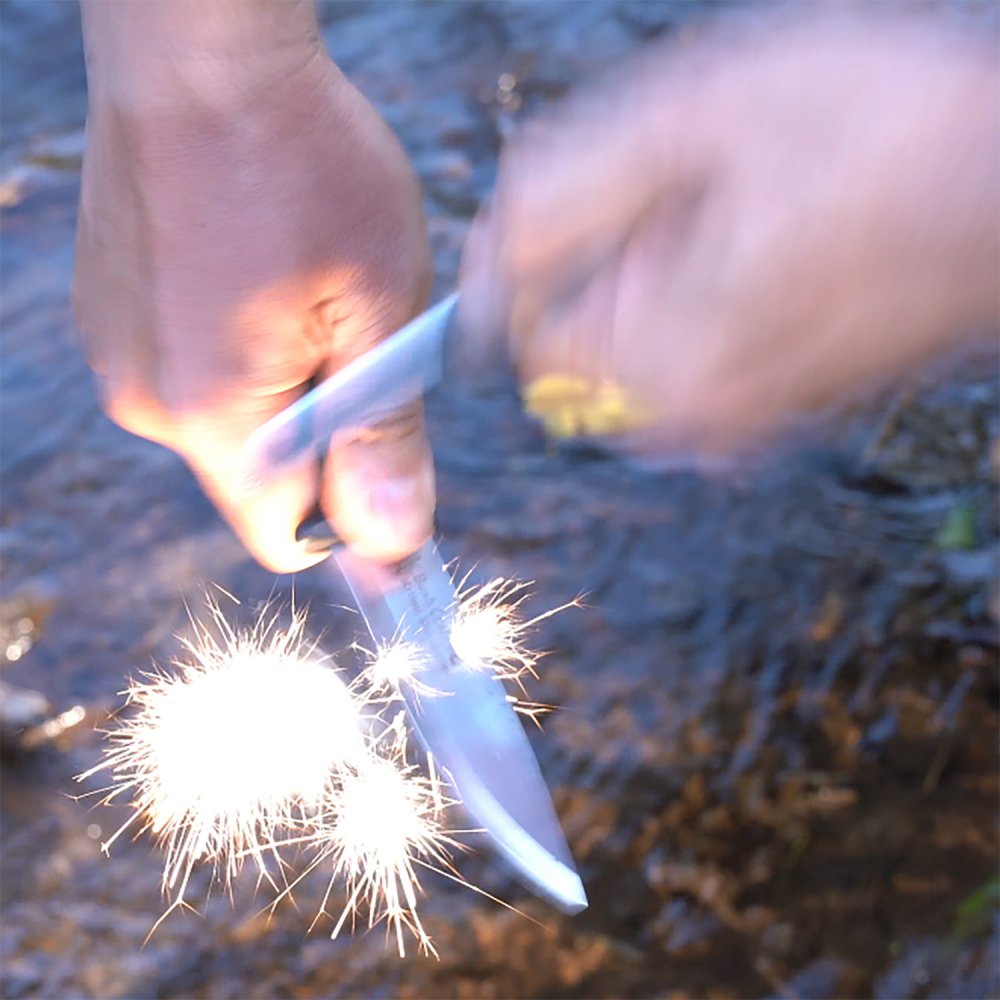 Bush Craft Modern Scandi Allocas Olive Drab Entry Level Knife Stainless Steel