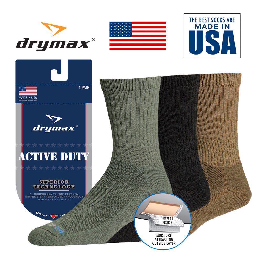 Drymax Active Duty Sock Tactical ドライマックス ソックス 靴下 ミリタリーライン 抗菌水ぶくれ 水虫