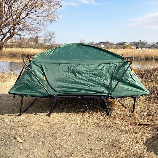 オフグラウンドテント キャンピングベッド 脚付き キャンプ用ベット ダブルサイズ ２人用 カタツムリテント Huehuecoyotl Outdoor Works Offground Tent