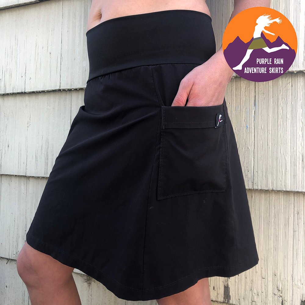 パープルレイン アドベンチャー スカート ブラック ハイキング アウトドア Purple Rain Adventure Skirt Black