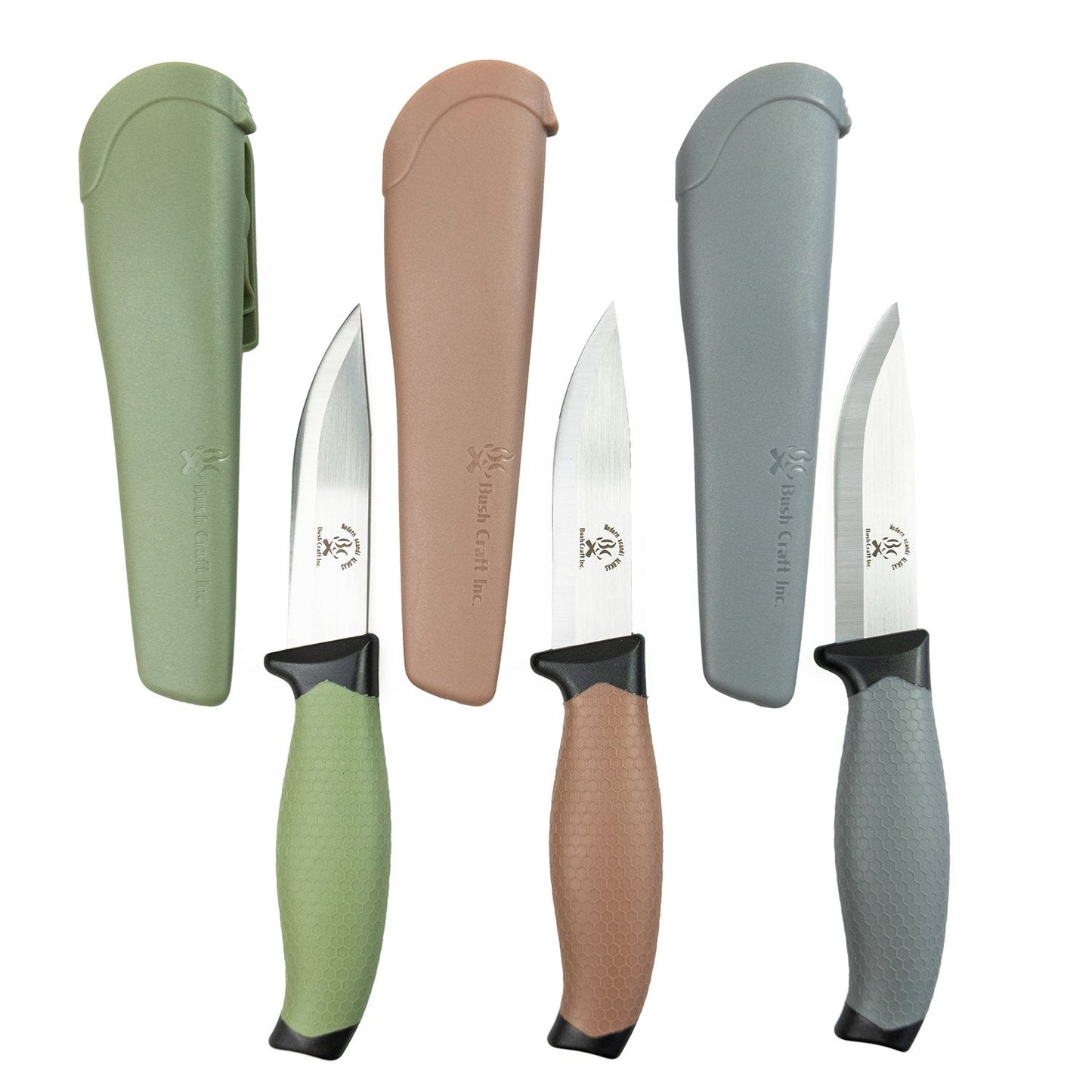 Bush Craft Modern Scandi Allocas Olive Drab Entry Level Knife Stainless Steel