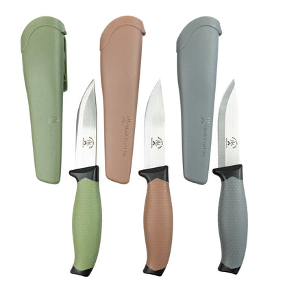 Bush Craft Modern Scandi Allocas Olive Drab Entry Level Knife Stainless Steel