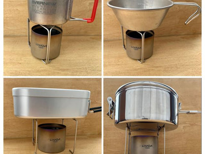 KALUGII カルギイ チタン五徳 TG-3P【純チタン製】超軽量 アルコールストーブ用