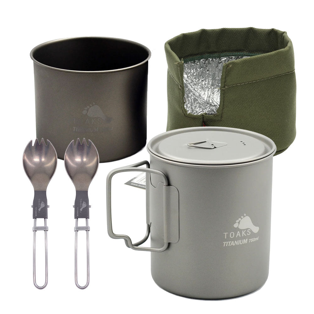 TOAKS トークス　セット TOAKS（トークス） チタン ポット クックセット 750ml 650ml CS-15