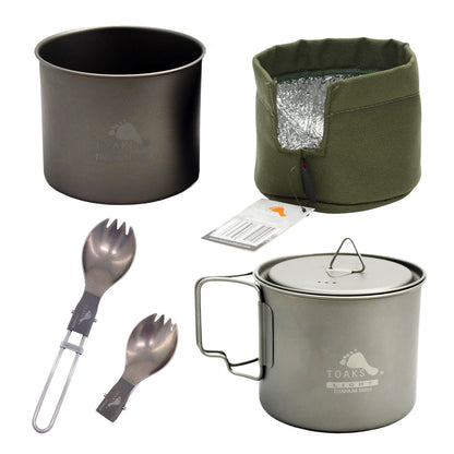 TOAKS（トークス） Titanium 550ml Pot Cook Set チタン 550ml ポット クックセット CS-16