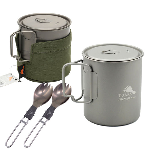 TOAKS（トークス） Titanium 750ml Pot Cook Set チタン 750ml ポット クックセット CS-14