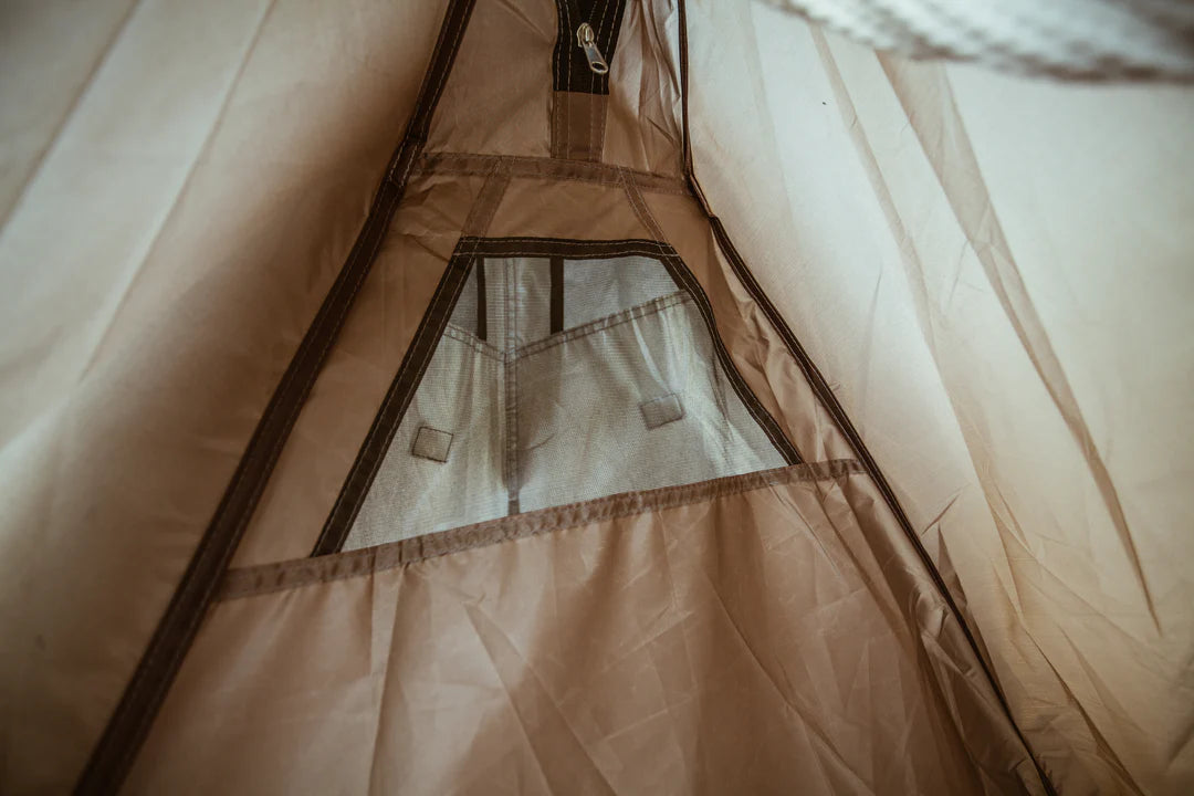 【KingCamp｜キングキャンプ】バリ・ハンモック・テントセット 子供用ハンモック付き（ベージュ×ブラック×ホワイト）