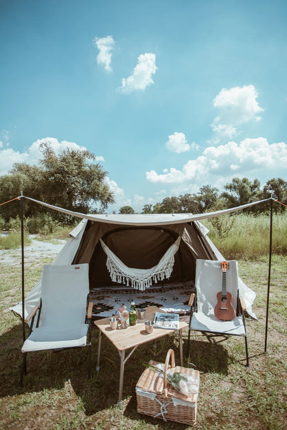 【KingCamp｜キングキャンプ】バリ・ハンモック・テントセット 子供用ハンモック付き（ベージュ×ブラック×ホワイト）