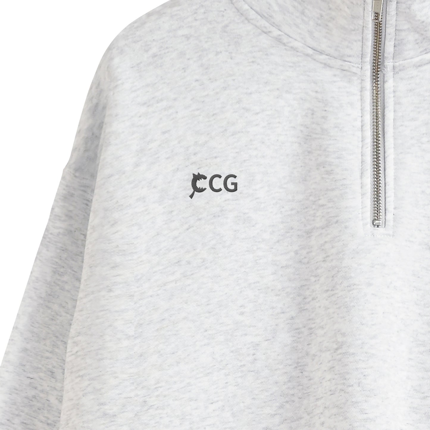 CCG Half Zip Sweatshirt – Embroidery ash image
