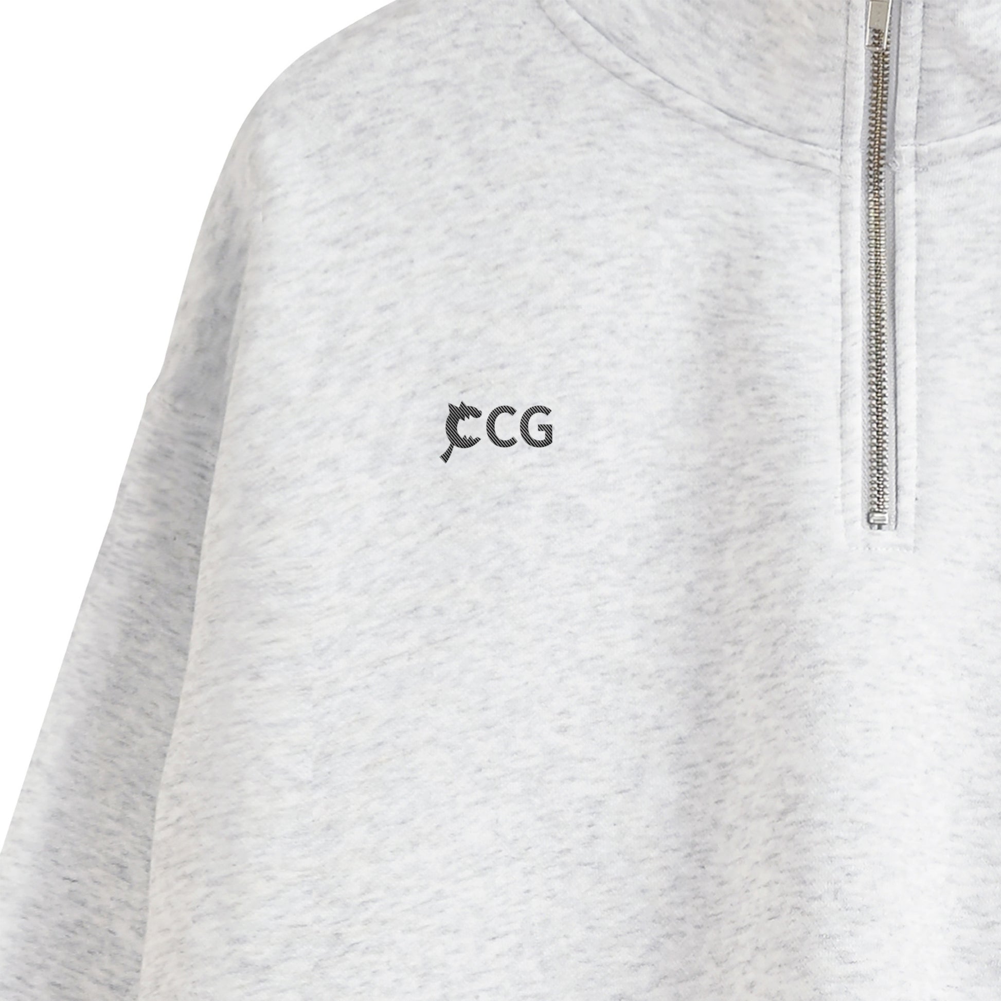 CCG Half Zip Sweatshirt – Embroidery ash image